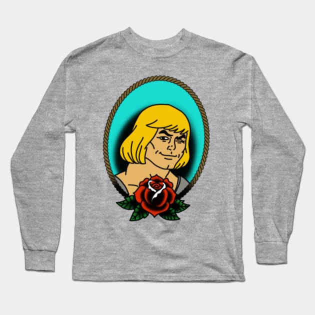 Hey Long Sleeve T-Shirt by Calico Chris Tattoo